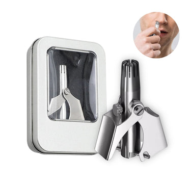 stainless steel nose hair trimmer mechanical cutting